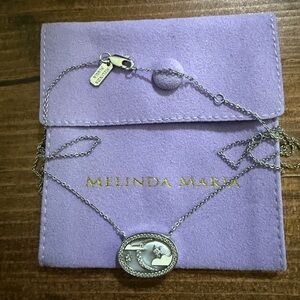 Melinda Maria Silver Necklace with Celestial Charm